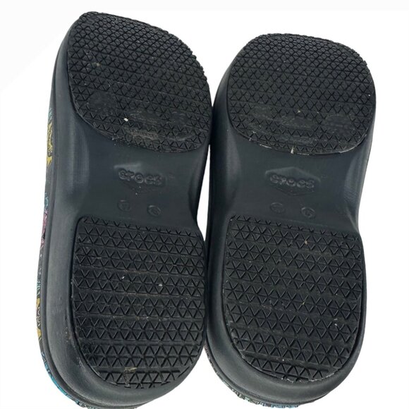 Crocs Womens 6 Neira Pro II Graphic Slip On Clogs Dual Comfort Slip Resistant - Picture 13 of 16